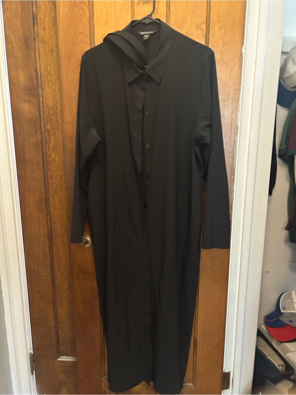 Athleta Urbanite Black Shirt Dress with Waist Tie XL - Picture 5 of 5
